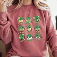 Cute Shamrock Reading Books St Patrick's Day Teacher Reading Comfort Colors Sweatshirt Orchid Cute Shamrock Reading Books St Patrick's Day Teacher Reading Comfort Colors Sweatshirt Orchid