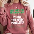 Dad Joke Why Was The Math Book Sad Pun Dad Jokes Comfort Colors Sweatshirt Orchid