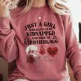 Dark Romance Smutt Book Merch Just A Good Girl STFUATTDLAGG Comfort Colors Sweatshirt Orchid