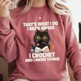 Das Ist Es Was Ich Tue Ich Lese Books Crochet And Comfort Colors Sweatshirt Orchid Das Ist Es Was Ich Tue Ich Lese Books Crochet And Comfort Colors Sweatshirt Orchid