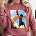 David And Goliath Bible Book Samuel King David Anime Manga Comfort Colors Sweatshirt Orchid David And Goliath Bible Book Samuel King David Anime Manga Comfort Colors Sweatshirt Orchid