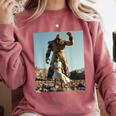 David And Goliath Bible Book Of Samuel King David Comfort Colors Sweatshirt Orchid
