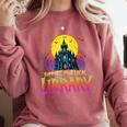 Death Gothic Support Your Local Library Lovers Book Comfort Colors Sweatshirt Orchid