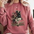 Dog Book Flower Comfort Colors Sweatshirt Orchid Dog Book Flower Comfort Colors Sweatshirt Orchid