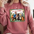 Dr Dolittle Children's Book Cover Premium Tri-Blend Comfort Colors Sweatshirt Orchid