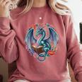 Dragon Reading Book Girls Kids Bookworm Book Lover Comfort Colors Sweatshirt Orchid Dragon Reading Book Girls Kids Bookworm Book Lover Comfort Colors Sweatshirt Orchid