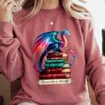 Dragons And Books Dragonworm Book Lover Reading Comfort Colors Sweatshirt Orchid Dragons And Books Dragonworm Book Lover Reading Comfort Colors Sweatshirt Orchid