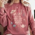 Dramatic Book Lover Quote Comfort Colors Sweatshirt Orchid