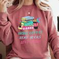 Drink Coffee Read Books Love Jesus Christian Religious God Comfort Colors Sweatshirt Orchid