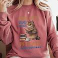 Drink Coffee Read Books Pet Cats Be Happy Bookworm Comfort Colors Sweatshirt Orchid Drink Coffee Read Books Pet Cats Be Happy Bookworm Comfort Colors Sweatshirt Orchid