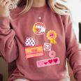 Dungeon Crawler Carl Colorful Sticker Collage LitRPG Book Comfort Colors Sweatshirt Orchid Dungeon Crawler Carl Colorful Sticker Collage LitRPG Book Comfort Colors Sweatshirt Orchid