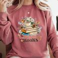 Easily Distracted By Books Book Wildflowers Book Lovers Comfort Colors Sweatshirt Orchid Easily Distracted By Books Book Wildflowers Book Lovers Comfort Colors Sweatshirt Orchid