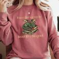 Easily Distracted By Books And Dragons Graphic Comfort Colors Sweatshirt Orchid Easily Distracted By Books And Dragons Graphic Comfort Colors Sweatshirt Orchid