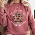 Easily Distracted By Dogs And Books Comfort Colors Sweatshirt Orchid