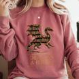 Easily Distracted By Dragons And Books Library Dragon Lover Comfort Colors Sweatshirt Orchid