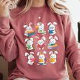 Easter Teacher Cute Bunny Reding Books Librarian Bookworm Comfort Colors Sweatshirt Orchid Easter Teacher Cute Bunny Reding Books Librarian Bookworm Comfort Colors Sweatshirt Orchid