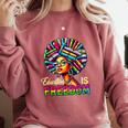 Education Freedom Teacher Books Black History Month Comfort Colors Sweatshirt Orchid Education Freedom Teacher Books Black History Month Comfort Colors Sweatshirt Orchid