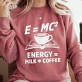 EMC2 Energy Milk x Coffee Science Book Math Lover Comfort Colors Sweatshirt Orchid EMC2 Energy Milk x Coffee Science Book Math Lover Comfort Colors Sweatshirt Orchid