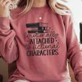 Emotionally Attached To Fictional Characters Banned Books Comfort Colors Sweatshirt Orchid Emotionally Attached To Fictional Characters Banned Books Comfort Colors Sweatshirt Orchid