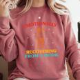 Emotionally Recovering From A Book Frog Comfort Colors Sweatshirt Orchid