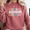 Emotionally Recovering From a Book Reading Librarian Comfort Colors Sweatshirt Orchid Emotionally Recovering From a Book Reading Librarian Comfort Colors Sweatshirt Orchid