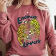 Enemies To Lovers Jaguar Tee Romance Book Plot Device Trope Comfort Colors Sweatshirt Orchid