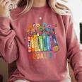 Equal Rights Book Flower Equality Peace Love Kindness Book Comfort Colors Sweatshirt Orchid Equal Rights Book Flower Equality Peace Love Kindness Book Comfort Colors Sweatshirt Orchid