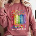 Equality Hurts No One Book Flower Rainbow Pride Month LGBTQ Comfort Colors Sweatshirt Orchid Equality Hurts No One Book Flower Rainbow Pride Month LGBTQ Comfort Colors Sweatshirt Orchid