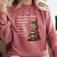 Erasmus When I Have Money I Buy Books Comfort Colors Sweatshirt Orchid