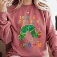 Eric Carle Very Hungry Caterpillar Day Children's Book Comfort Colors Sweatshirt Orchid