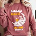 Escaped Reality Do Not Disturb Book Lover Comfort Colors Sweatshirt Orchid