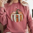 Fall Book Pumpkin Halloween Teacher Librarian Thanksgiving Comfort Colors Sweatshirt Orchid Fall Book Pumpkin Halloween Teacher Librarian Thanksgiving Comfort Colors Sweatshirt Orchid