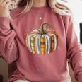 Fall Book Pumpkin Fall Librarians Bookworm Teachers Students Comfort Colors Sweatshirt Orchid