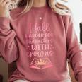 I Fall For The Characters WCrowns Fantasy Book Lover Tee Comfort Colors Sweatshirt Orchid