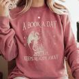 Fantasy Book Club Dragon Reader Book A Day Keep Reality Away Comfort Colors Sweatshirt Orchid Fantasy Book Club Dragon Reader Book A Day Keep Reality Away Comfort Colors Sweatshirt Orchid