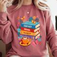 Fantasy Drama Tragedy Books Subtle Anti-Trump Comfort Colors Sweatshirt Orchid