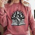 In My Fantasy Era Books Dragon & Moon Bookish Bookworm Comfort Colors Sweatshirt Orchid In My Fantasy Era Books Dragon & Moon Bookish Bookworm Comfort Colors Sweatshirt Orchid