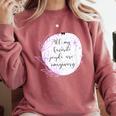All My Favorite People Are Imaginary Book Lover Idea Comfort Colors Sweatshirt Orchid