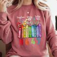 Floral Foxglove Daisy Tulip 8647 Books Lover Blooming Flower Comfort Colors Sweatshirt Orchid Floral Foxglove Daisy Tulip 8647 Books Lover Blooming Flower Comfort Colors Sweatshirt Orchid