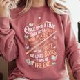 Flute And Books Marching Band Musician Flutist Flute Player Comfort Colors Sweatshirt Orchid