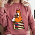 Fox Books Read Reading Librarian America Men Women Kids Comfort Colors Sweatshirt Orchid Fox Books Read Reading Librarian America Men Women Kids Comfort Colors Sweatshirt Orchid