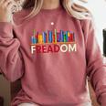 Freadom Anti-Banned Books – Read Banned Books Library Comfort Colors Sweatshirt Orchid Freadom Anti-Banned Books – Read Banned Books Library Comfort Colors Sweatshirt Orchid