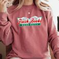 Fresh Books Read Daily Saying Reading And Book Comfort Colors Sweatshirt Orchid