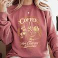 Fueled By Coffee And 19th Century Literature Book Tee Comfort Colors Sweatshirt Orchid Fueled By Coffee And 19th Century Literature Book Tee Comfort Colors Sweatshirt Orchid