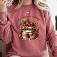 Fully Booked For Christmas Cozy Holiday Books Winter Reading Comfort Colors Sweatshirt Orchid Fully Booked For Christmas Cozy Holiday Books Winter Reading Comfort Colors Sweatshirt Orchid