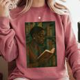 Geometric History Educated Women Teacher Book Melanin Comfort Colors Sweatshirt Orchid Geometric History Educated Women Teacher Book Melanin Comfort Colors Sweatshirt Orchid