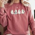 Ghost Book Reading Halloween Books Lover Teacher Kids Comfort Colors Sweatshirt Orchid Ghost Book Reading Halloween Books Lover Teacher Kids Comfort Colors Sweatshirt Orchid
