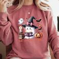 Ghost Reading Book Coquette Bow Halloween Girl Toddler Kid Comfort Colors Sweatshirt Orchid Ghost Reading Book Coquette Bow Halloween Girl Toddler Kid Comfort Colors Sweatshirt Orchid
