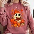 Ghost Reading Book Lovers Autumn Fall Halloween Comfort Colors Sweatshirt Orchid Ghost Reading Book Lovers Autumn Fall Halloween Comfort Colors Sweatshirt Orchid