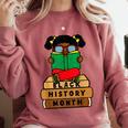 Girl Kid Reading Book Black History Month Bookworm Comfort Colors Sweatshirt Orchid Girl Kid Reading Book Black History Month Bookworm Comfort Colors Sweatshirt Orchid